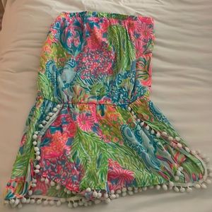 Lilly Pulitzer Strapless Romper, size medium